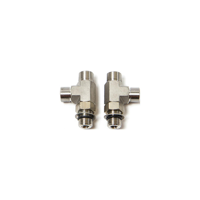 TEL HF6006 - Seastar Hf6006 Stainless Steel Vertical Tee Fitting For Seastar Steering Cylinders & Helm Pumps | 2 Per Kit
