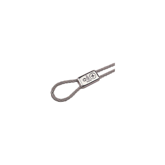 Chrome Plated Zinc Cable Clamp, Pair