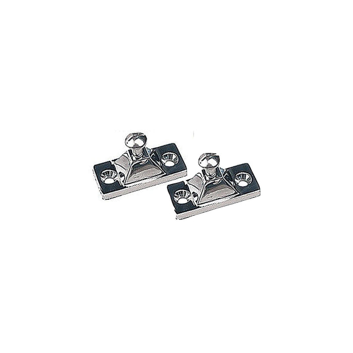 Side Mount Deck Hinge, 2-Hole Stainless. Each
