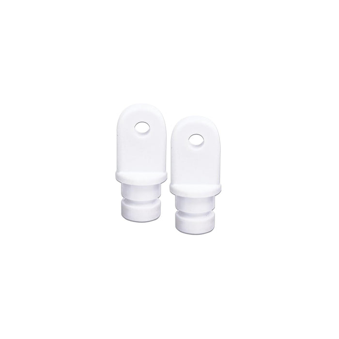 Internal Eye End, 7/8" White, Pair