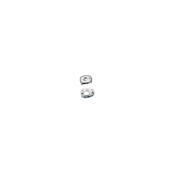 SeaDog 2991011 Canvas Socket & Back Plate, Nickel Plated Brass, 3 Sets