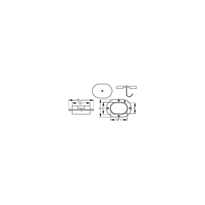 SeaDog 321800 Chain Deck Pipe, Stainless