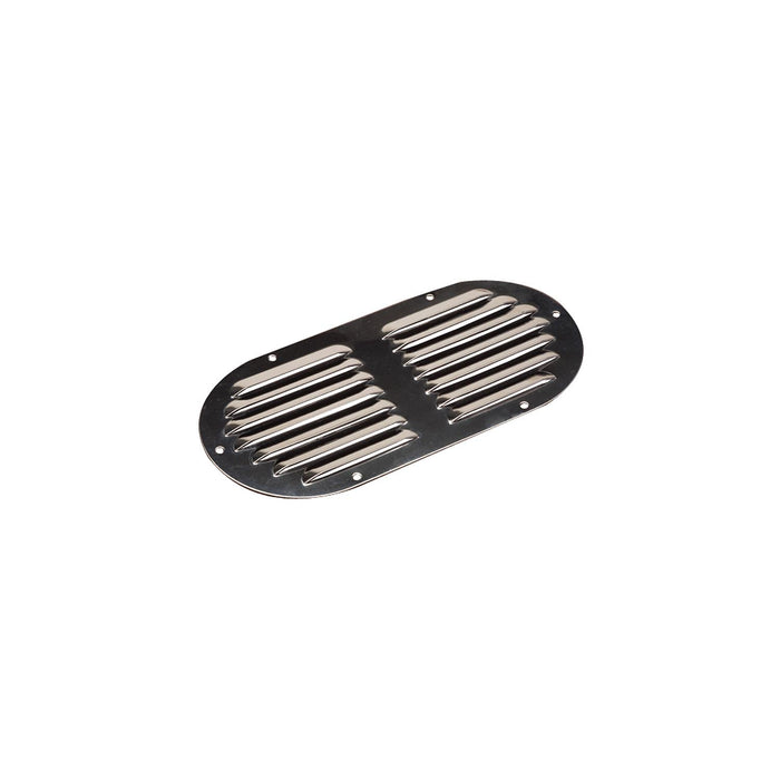 Seadog 3314051 Oval Louvered Vent, Stainless Steel