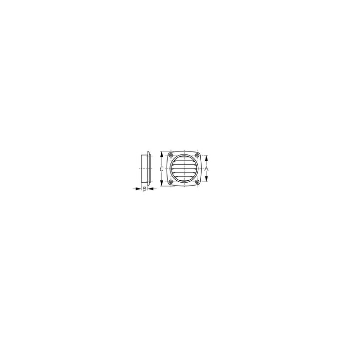 Sea-Dog 337310 Thru Vent, White