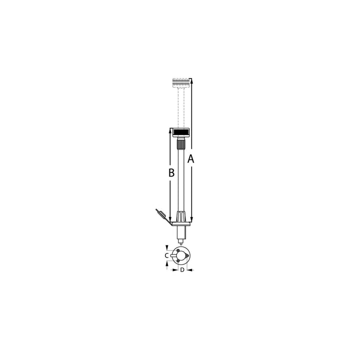 SeaDog LED 12V DC Telescopic All Around Light | USCG 2 NM Approved | #8 Fastener