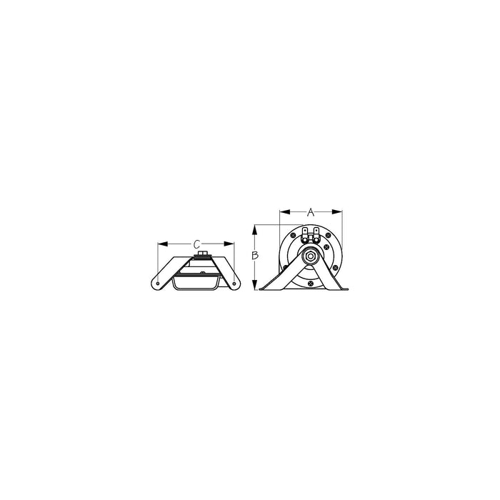 SeaDog 431410 Black Finish 3 Amp 107 DB Mini Compact Horn & Bracket | Powder Coated Steel | 3-5/16" x 3-5/8" x 4"