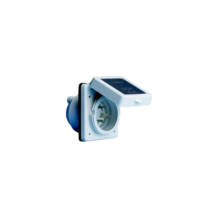 Marinco 30A/125V Power Inlet With Stainless Steel Trim