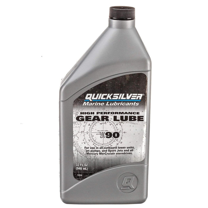 Quicksilver 8M0222065 SAE 90 High Performance Gear Lube, 32 oz.