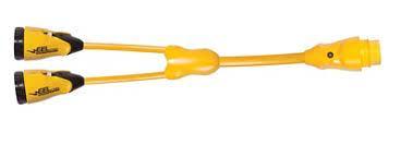 Marinco EEL Y Adapter Y504-2-30 | 50A 125/250V to Dual 30A 125V