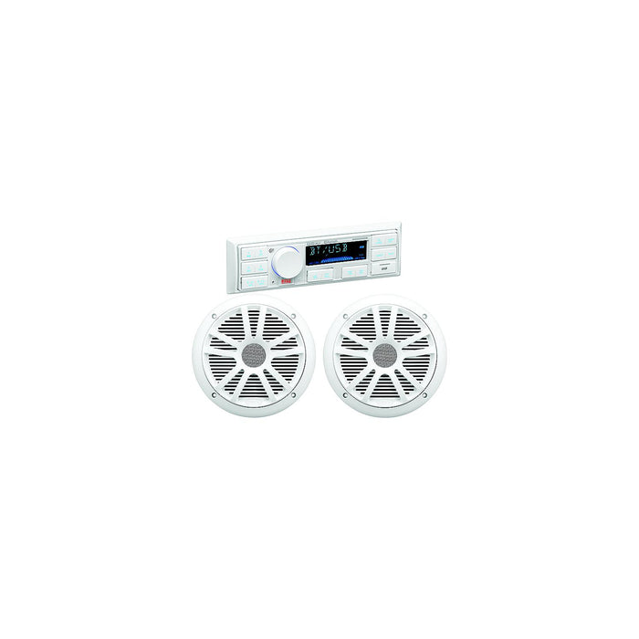 Boss MCK500WB.6 marine Bluetooth stereo kit with 6.5 inch waterproof speakers