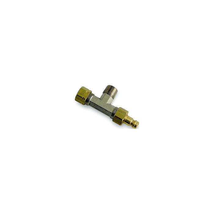 TEL HF5520 - Dometic Hf5520 Hydraulic Fitting Horizontal Bleeder Tees | Aluminum / Brass | 3/8" Tube | 2/Kit