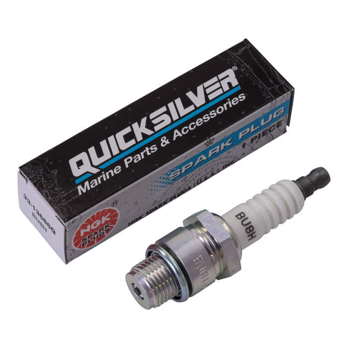 Quicksilver 13686Q NGK BU8H Semi-Surface Discharge Design Spark Plug, 1-Pack