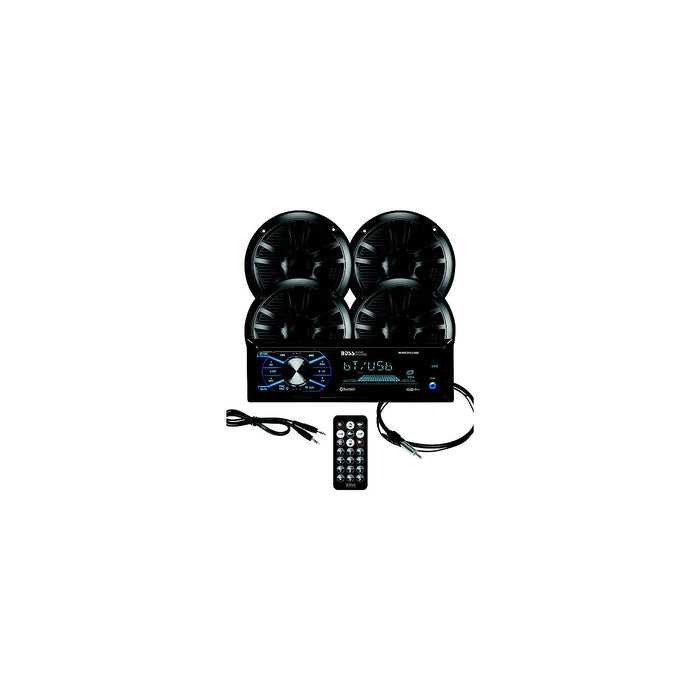 Boss MCBK634B.64 Bluetooth Weatherproof Motorcycle Audio System with 4 Speakers