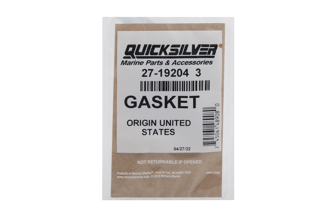 Quicksilver 192043 Water Pump Base Gasket, Mercury, 6-15hp 2-Stroke and 9.9-15hp 4-Stroke