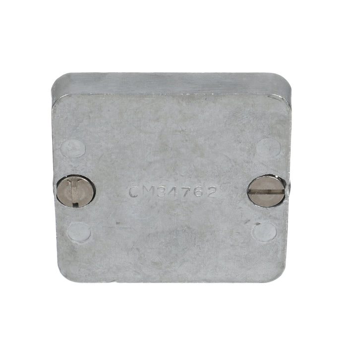 Quicksilver 34762A1 Zinc Anode Plate for MerCruiser TR and TRS Drives, 2.5" x 2.5"