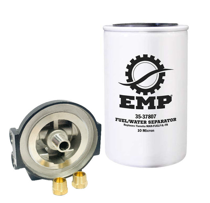Engineered Marine Products Kit, Fuel Water Separator 3/8" Alum. Yam - Marine Replacement Kit
