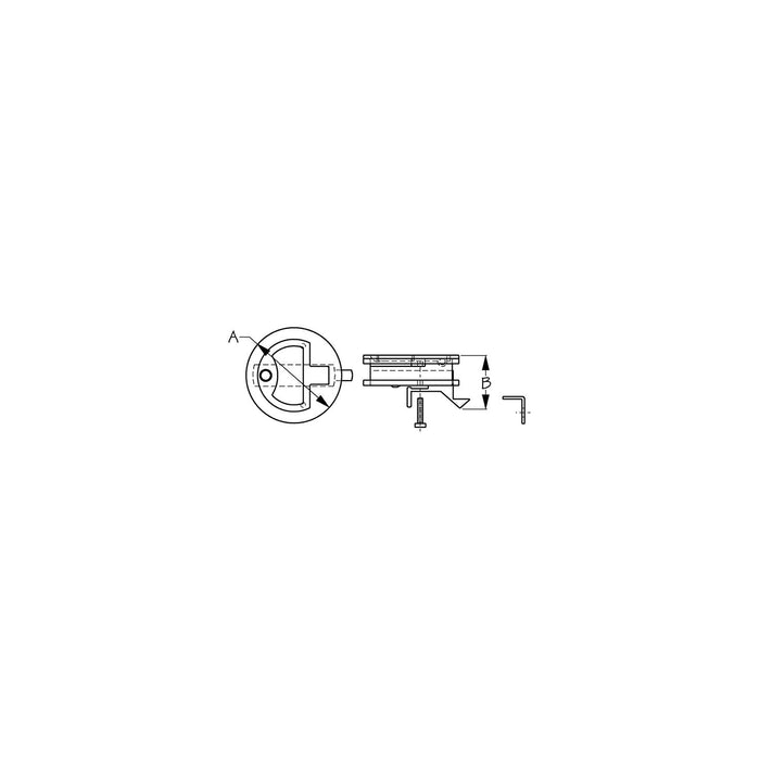 SeaDog Watertight Slam Latch | Investment Cast 316 Stainless | 1/8" Fastener | 2" Diameter