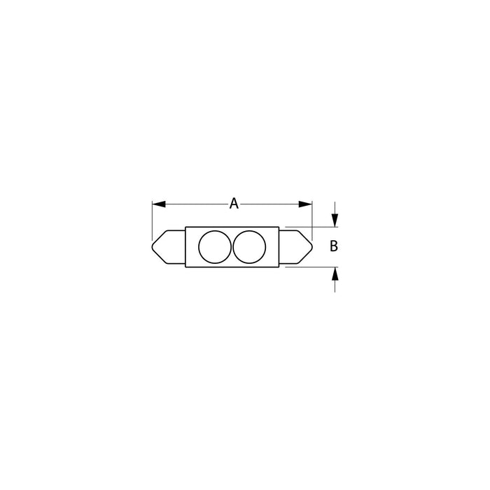 SeaDog 4421311 Nickel Plated Brass 1 LED White Lights 12.8V .5 Watt Sealed Festoon