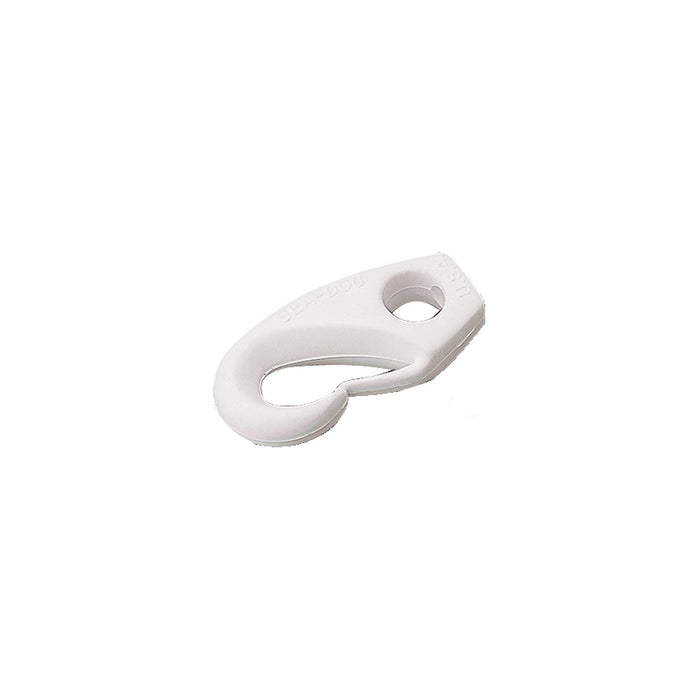 1/4" Nylon Shock Cord Clip, White, Pair