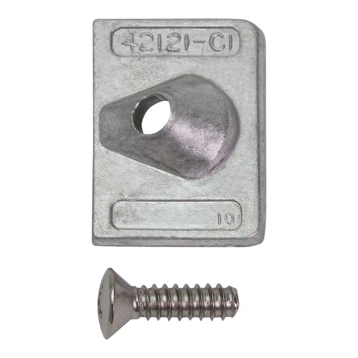 Quicksilver 42121Q02 Aluminum Square Anode Set for Mercury or Mariner and Force Outboards
