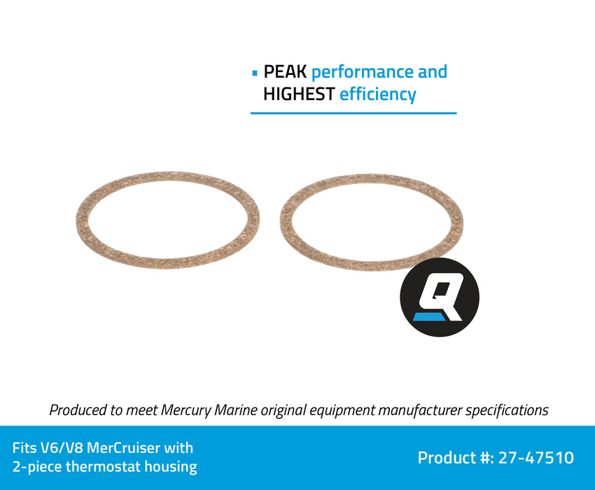 Quicksilver 47510 Thermostat Housing Gasket-Cork