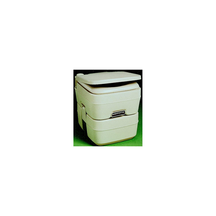 SEL 9108554394 - Dometic 5.0 Gallon Sanipottie 965Msd Portable Toilet With Mounting Brackets And 1.5" Msd Fittings