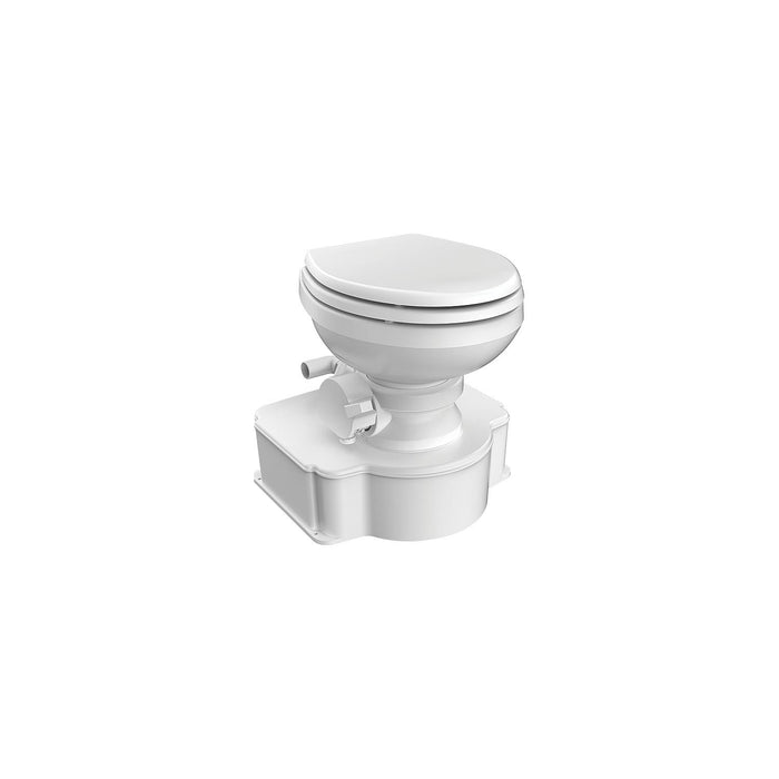 SEL 9610003317 - Dometic 312070001 M65-700 All-In-One Marine Toilet, White W/Plastic Seat