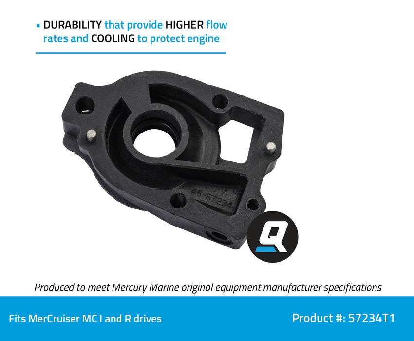 Quicksilver 57234T1 Water Pump Base Repair Kit for MerCruiser MC 1 and R Drives