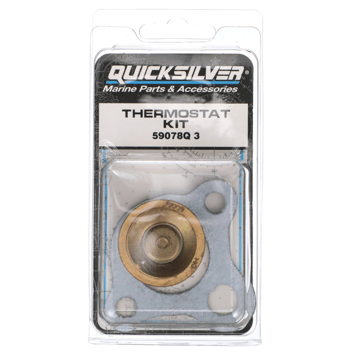 Quicksilver 59078Q3 Replacement 140 Degree F Thermostat Kit for MerCruise 4 & 6 Cyl In-Line Engines