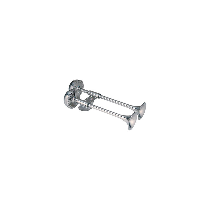 Marinco Compact Dual Trumpet Electric Horn 12V Stainless Steel