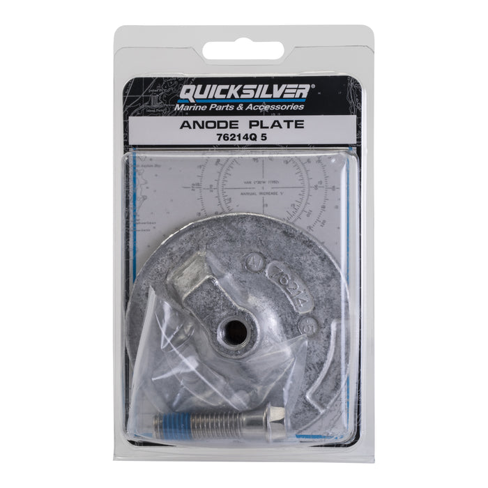 Quicksilver 76214Q5 Aluminum Anode Plate for Mercury Mariner Force and MerCruiser Anti-Ventilation Plate
