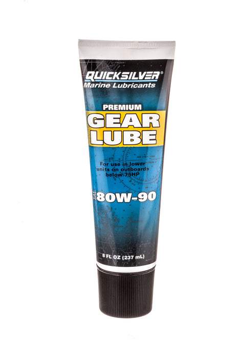 Quicksilver 80W-90 Premium Gear Lube for Outboards and Sterndrives, 8 oz