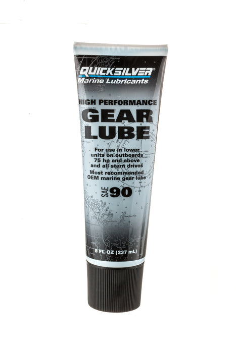Quicksilver SAE 90 High Performance Gear Lube for Outboards and Sterndrives, 8 oz