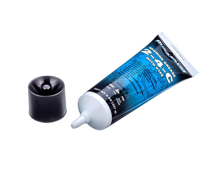 Quicksilver 802859Q1 2-4-C Marine Grease w/ Teflon, Multi-Purpose Marine Lubricant, 8 oz. Tube