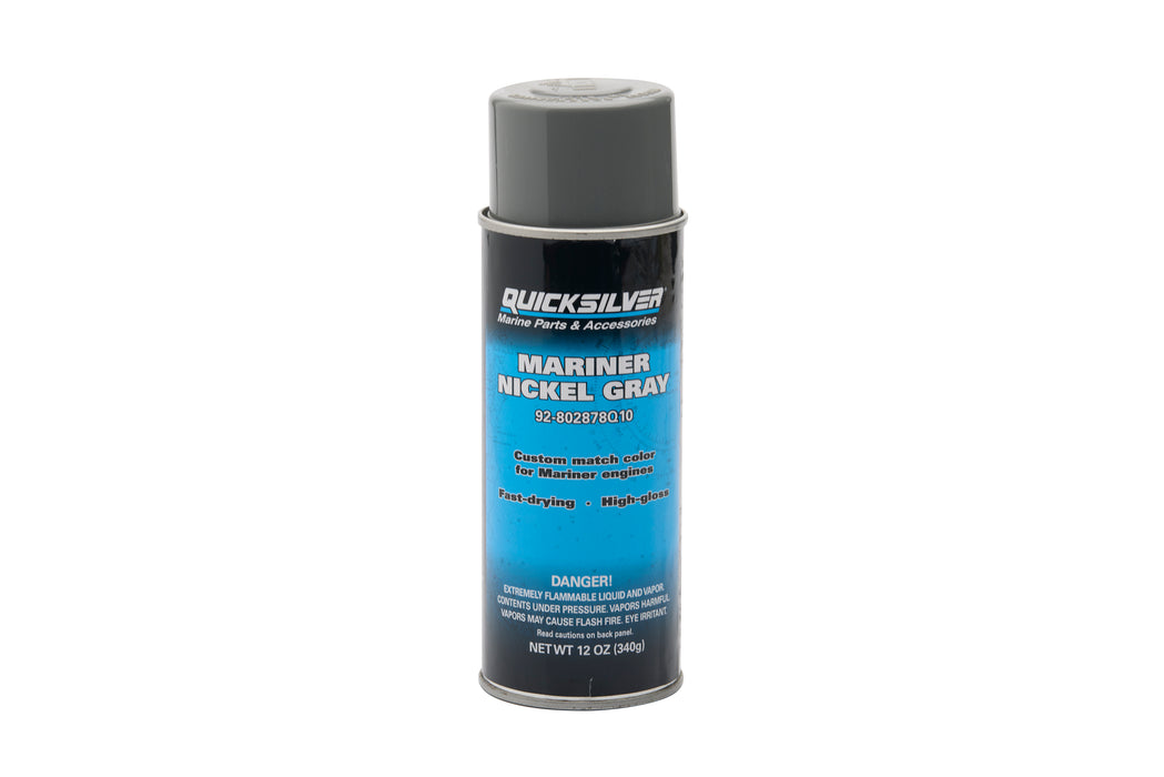 Quicksilver 802878Q10 Gloss Enamel Spray Paint in Nickel, 12oz