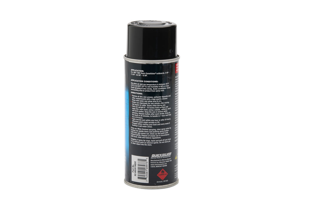 Quicksilver 802878Q32 Gloss Enamel Spray Paint in Force Black, 12oz