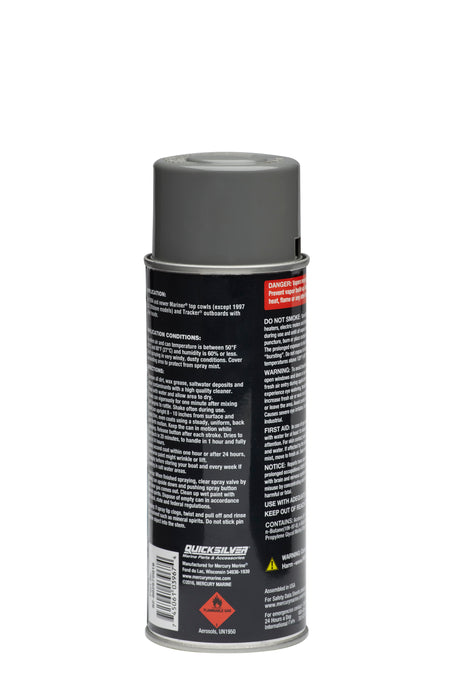 Quicksilver 802878A16 Mariner Gray Enamel Paint, 12 oz Spray Can