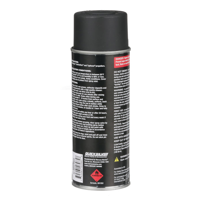 Quicksilver 802878Q50 EDP Propeller Black Satin Enamel Spray Paint, 12 oz Spray Can