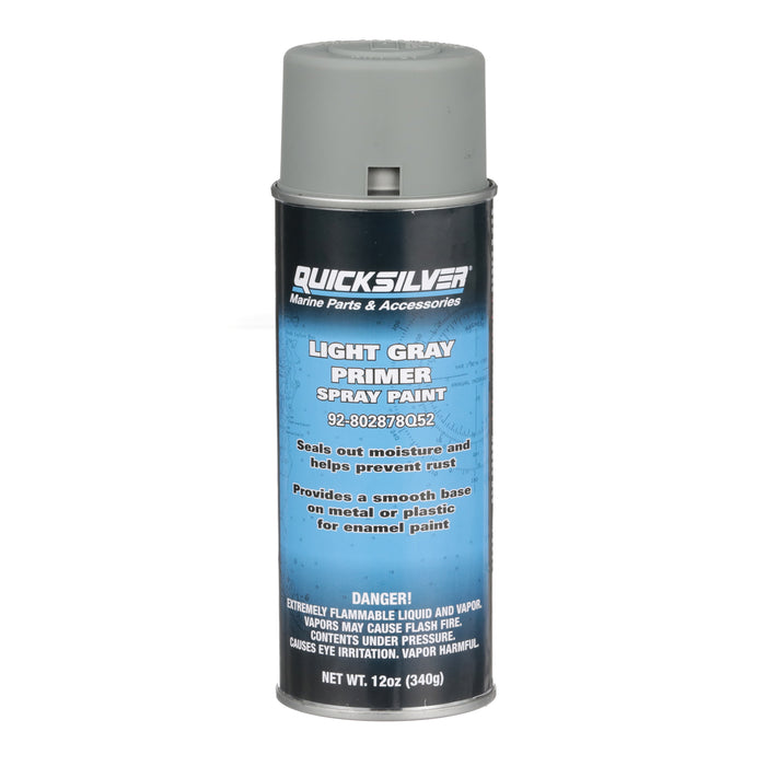 Quicksilver 802878Q52 Primer Paint, Light Gray Enamel Spray Paint