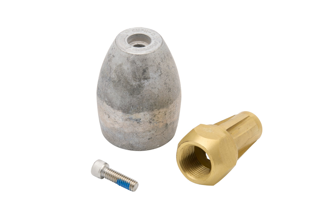 Quicksilver 809666A03 Aluminum Prop Nut Anode for Select MerCruiser Bravo Three Drives