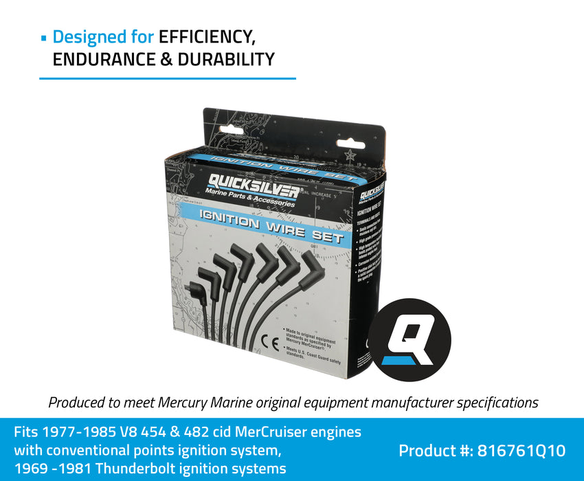 Quicksilver 816761Q10 Spark Plug Wire Kit