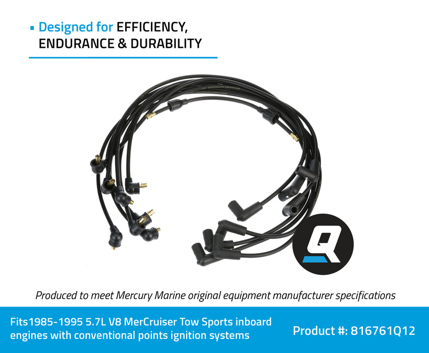 Quicksilver 816761Q12 Spark Plug Wire Kit