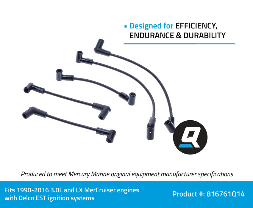 Quicksilver 816761Q14 Spark Plug Wire Kit