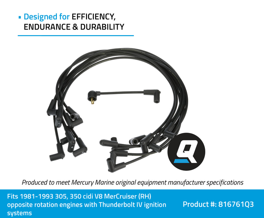 Quicksilver 816761Q3 Spark Plug Wire Kit