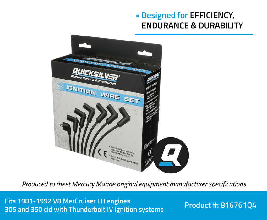 Quicksilver 816761Q4 Spark Plug Wire Kit