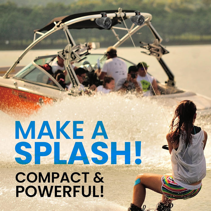 Boss 4 Weatherproof 2-Way Waketower Speaker System, Black