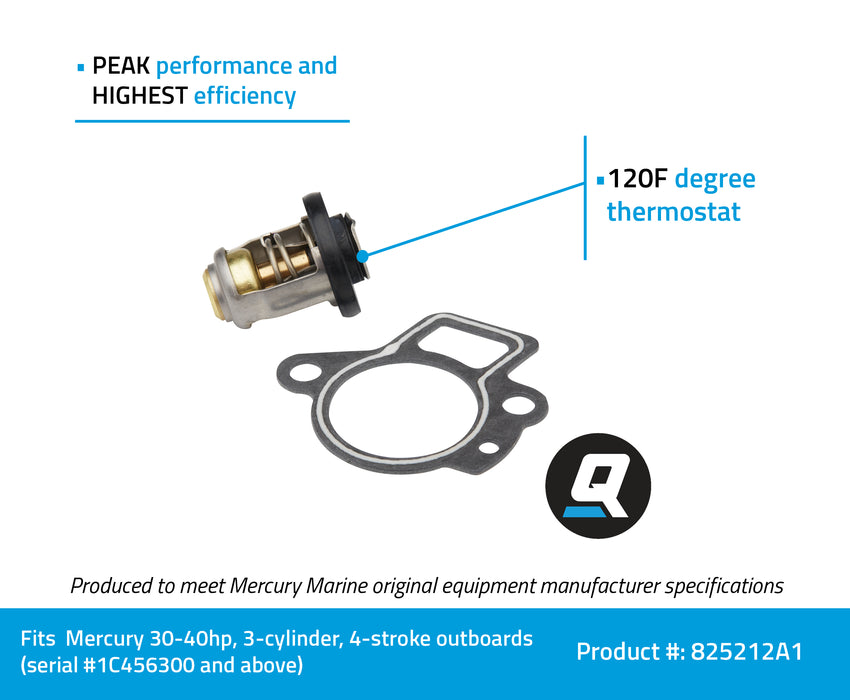 Quicksilver 825212A1 Replacement 120 Degree F Thermostat Kit