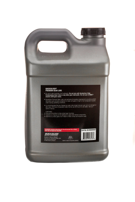 Quicksilver 80W-90 Premium Gear Lube for Outboards and Sterndrives, 2.5 Gallon