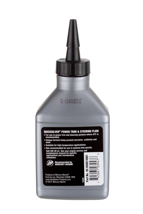 Quicksilver 858074Q01 Power Trim and Steering Fluid, 8 oz