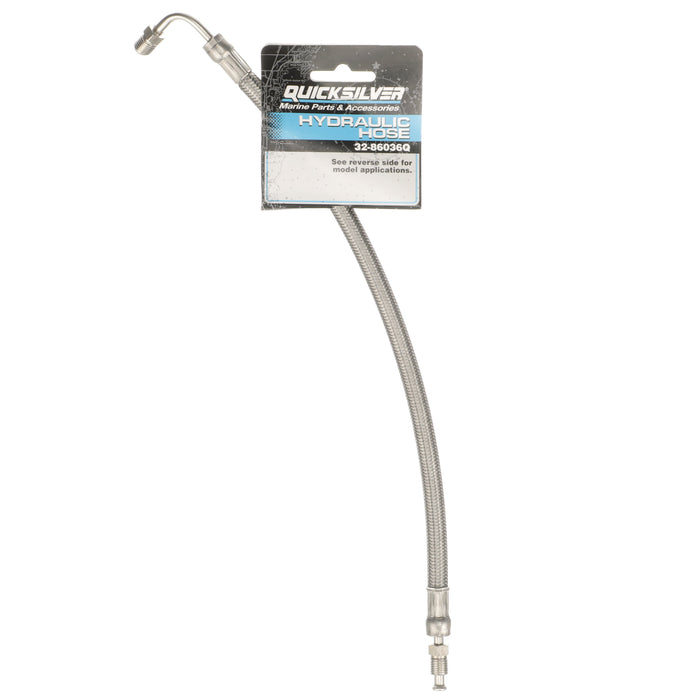 Quicksilver 86036Q Braided Stainless Steel Power Trim Hose for Select MerCruiser MC-I, MC II, III, 215 E/H, TR, and TRS Sterndrives